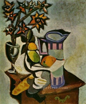 still life lifes Painting - Still Life 3 1918 cubist Pablo Picasso